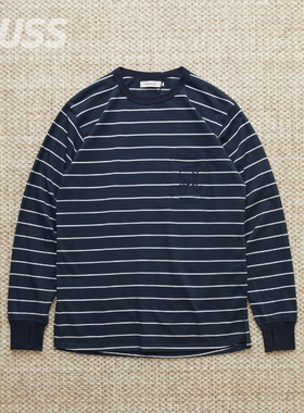 现货 NONNATIVE DWELLER TEE 日产纯棉针织口袋刺绣长袖T恤 25SS