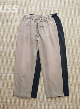 现货 NAME. BONDAGE SWEAT PANTS 日产做旧褪色复古拉链卫裤25AW