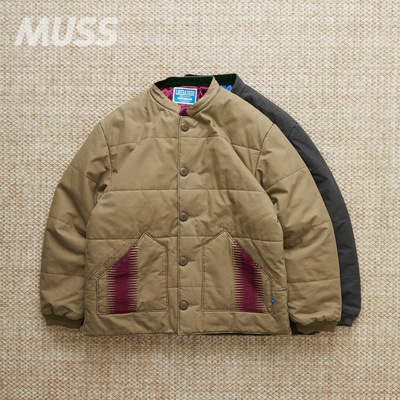 LIBERAIDERS立领复古夹棉外套