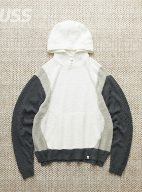 现货MAGIC STICK BOUCLE COMFY PARKA撞色毛圈布复古连帽卫衣25SS
