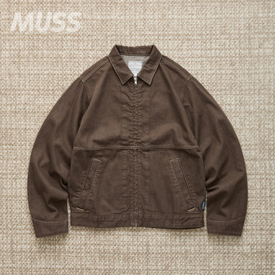 GRAMICCI水洗做旧粗纺牛仔夹克