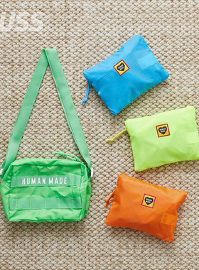 现货 HUMAN MADE PACKABLE LIGHT POUCH 可收纳防撕裂斜挎包 25SS