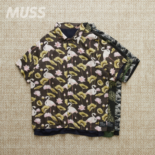 现货 TAION REVERSIBLE ALOHA SHIRT 休闲两面穿印花短袖衬衫25SS