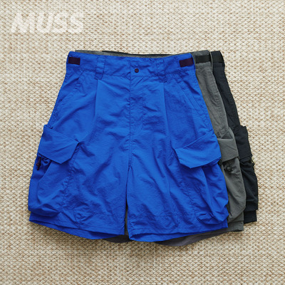 MEANSWHILE机能户外尼龙工装短裤