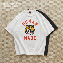 日本制老虎印花竹节棉短袖 现货 HUMAN GRAPHIC TEE T恤24SS MADE