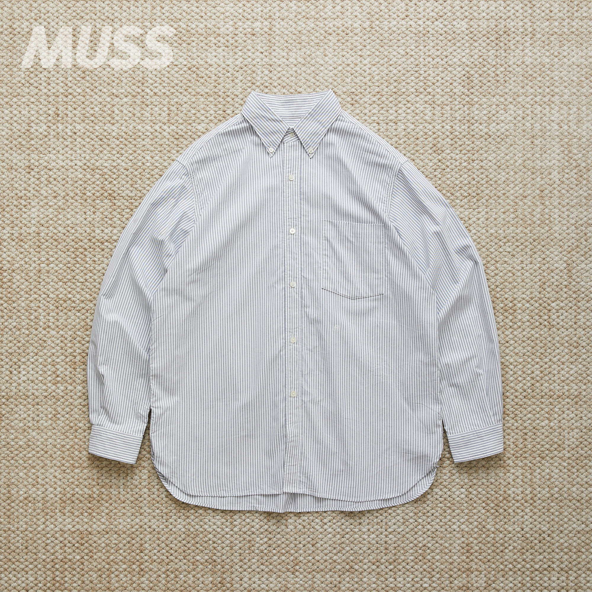现货 NANAMICA BUTTON DOWN STRIPE 日产牛津布休闲条纹衬衫 26SS图片