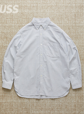 现货 NANAMICA BUTTON DOWN STRIPE 日产牛津布休闲条纹衬衫 26SS