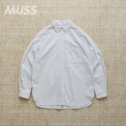 现货 NANAMICA BUTTON DOWN STRIPE 日产牛津布休闲条纹衬衫 26SS