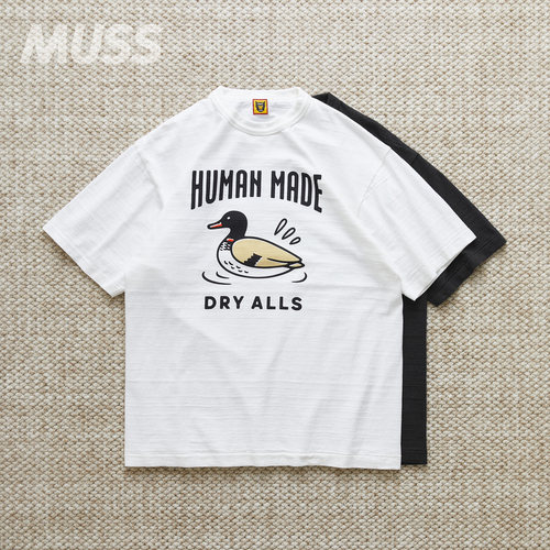 HUMANMADE鸭子图案竹节棉短袖