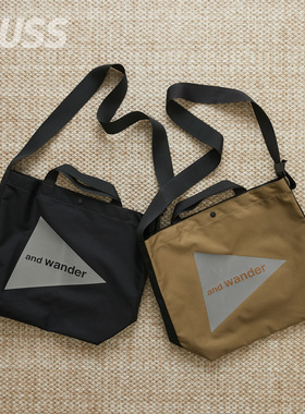 现货 AND WANDER RECYCLE OX LOGO 再生聚酯3M反光通勤收纳托特包