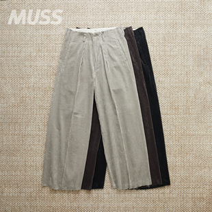 SABY 日产远州灯芯绒阔腿复古坑条休闲裤 BAGGY 25AW TYPE 现货