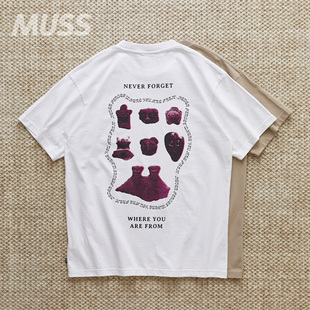 T恤 現貨 24SS 棉制復古圖騰標語印花短袖 TEE PATTA ANCESTORS