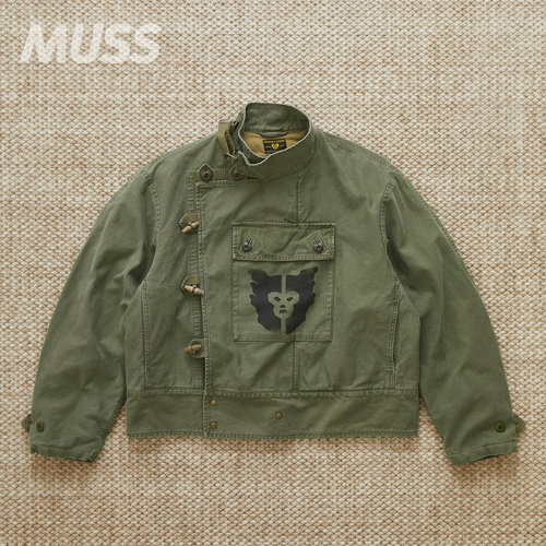 HUMANMADE军事复古机车夹克24AW