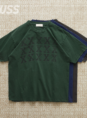 现货 JIEDA XXXXX  DAMAGE PIGMENT TEE 染色做旧印花短袖T恤25SS