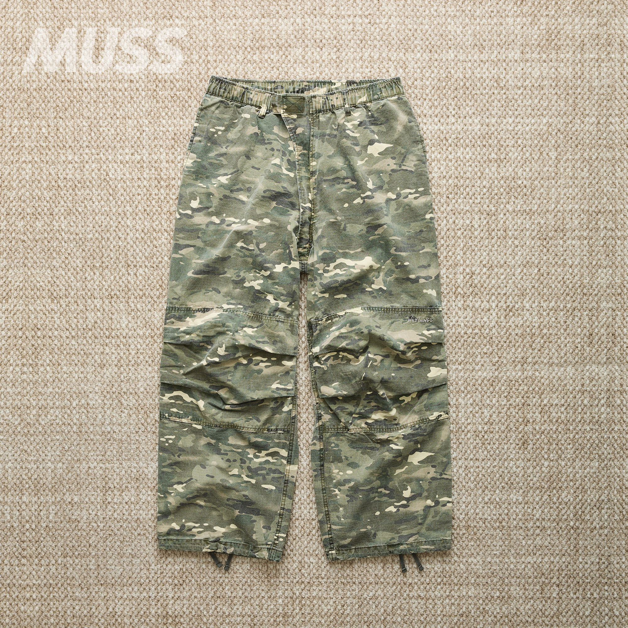 WILDTHINGS成衣染色复古伞兵裤