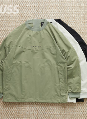 现货 OAKLEY UNDULATE CREW JACKET 圆领防水高弹高尔夫运动卫衣