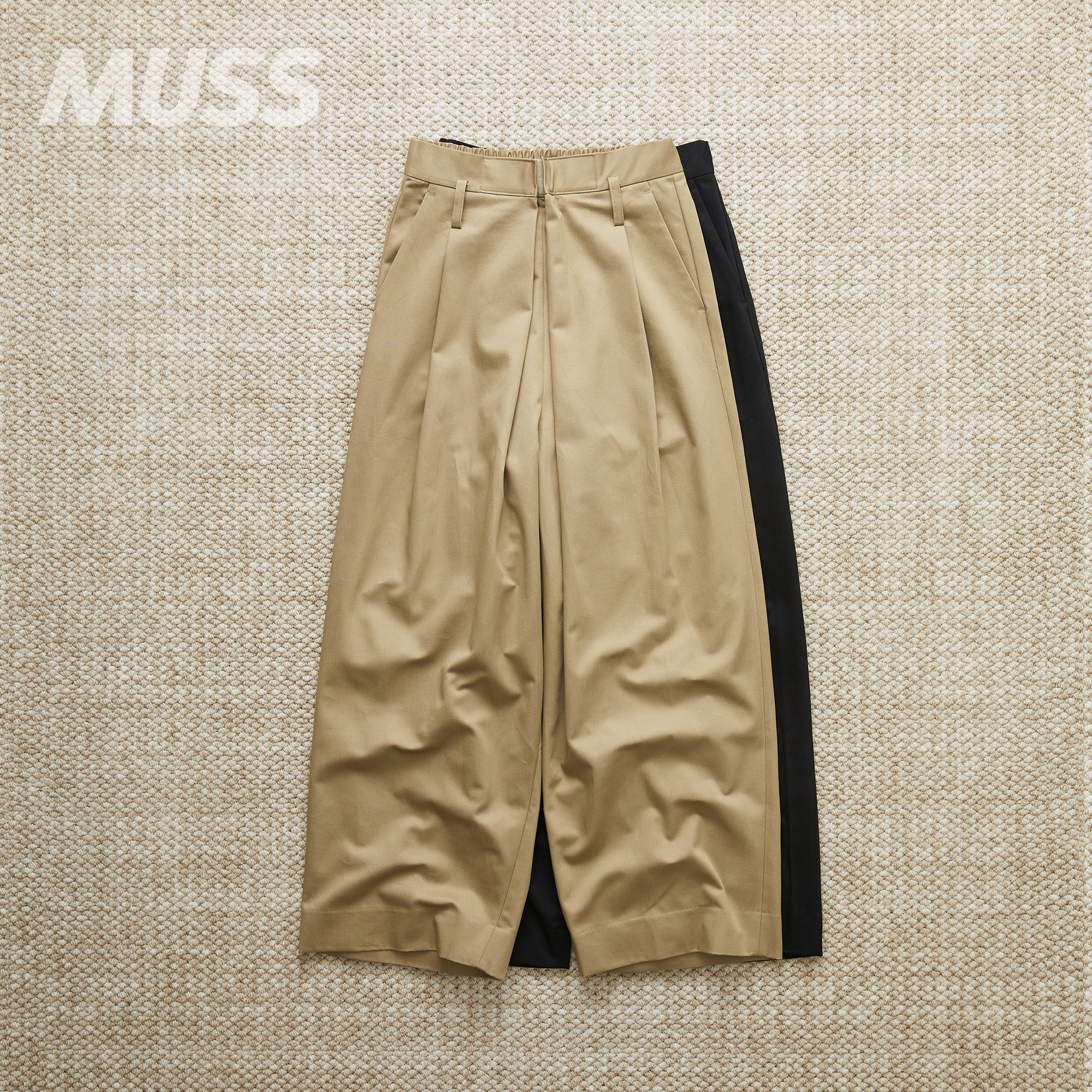 LEH日产贴布宽松廓形工装休闲裤