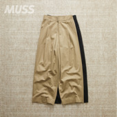 LEH 日产恶搞贴布宽松廓形工装 WRAP 现货 WIDE SLACKS 休闲裤 25SS