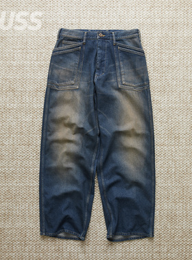现货 ROTOL DOUBLE SEAM DENIM PANTS 日产做旧工装牛仔裤 25SS