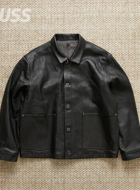 现货TAIGA TAKAHASHI LEATHER C.1930'S日产坑鞣浸染做旧马皮夹克
