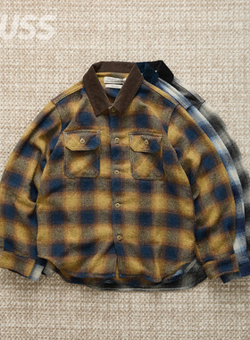 现货 REMI RELIEF JUZZ NEP CHECKED 日产再生棉复古格纹衬衫25AW