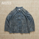 牛仔夹克 现货 25AW STAINED 日产做旧泼墨复古工装 BOWWOW PAINT