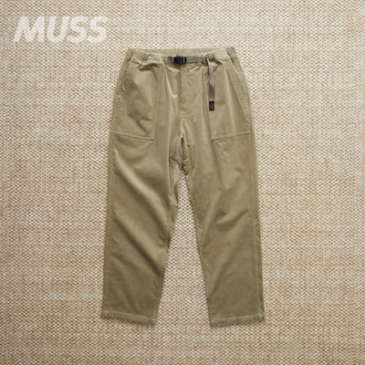 GRAMICCI复古灯芯绒休闲锥形裤