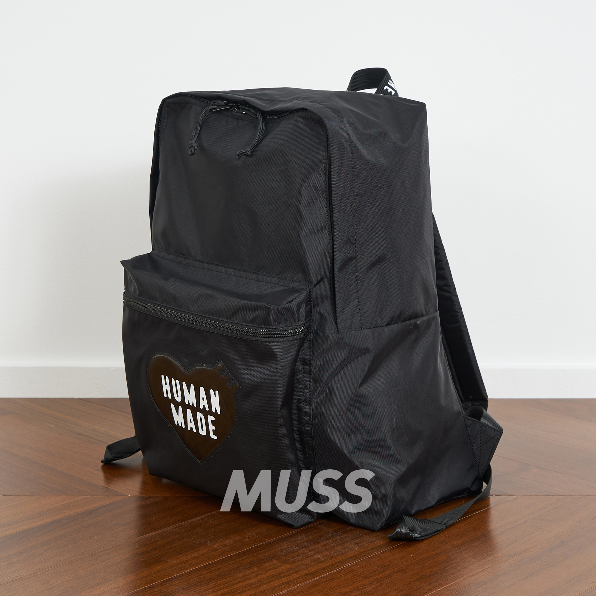 现货 HUMAN MADE DAYPACK 尼龙牛津布轻量爱心双肩包背包26SS - 实物图