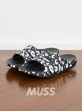 现货 THE SOLOIST. X OOFOS SLIDE 宫下贵裕联名豹纹音符缓震拖鞋