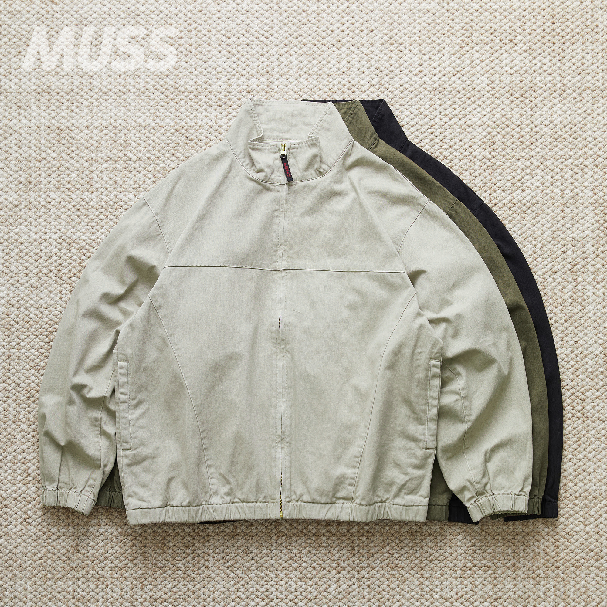 现货 GRAMICCI TWILL-AROUND JACKET 复古帆布休闲拉链工装夹克