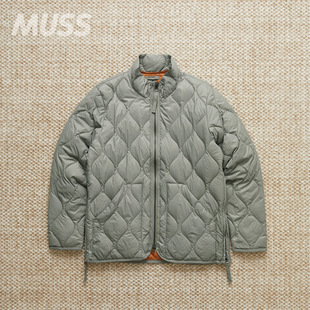 NECK ZIP 现货 JKT DOWN 立领轻量保暖绗缝羽绒夹克 TAION