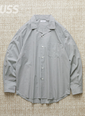 现货 NANAMICA OPEN COLLAR SHIRT 日产包芯纱休闲开领衬衫 25SS