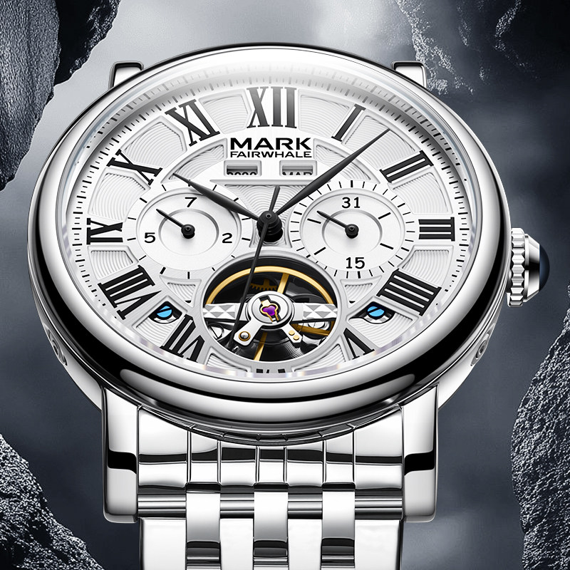 马克华菲新款男士手表男款全自动机械表防水品牌正品名牌潮流男表