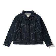 Army Logic 25SS 春夏牛仔外套男蓝色翻领休闲外套