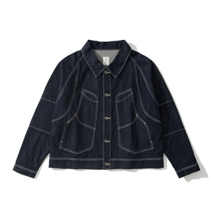 春夏牛仔外套男蓝色翻领休闲外套 25SS Army Logic