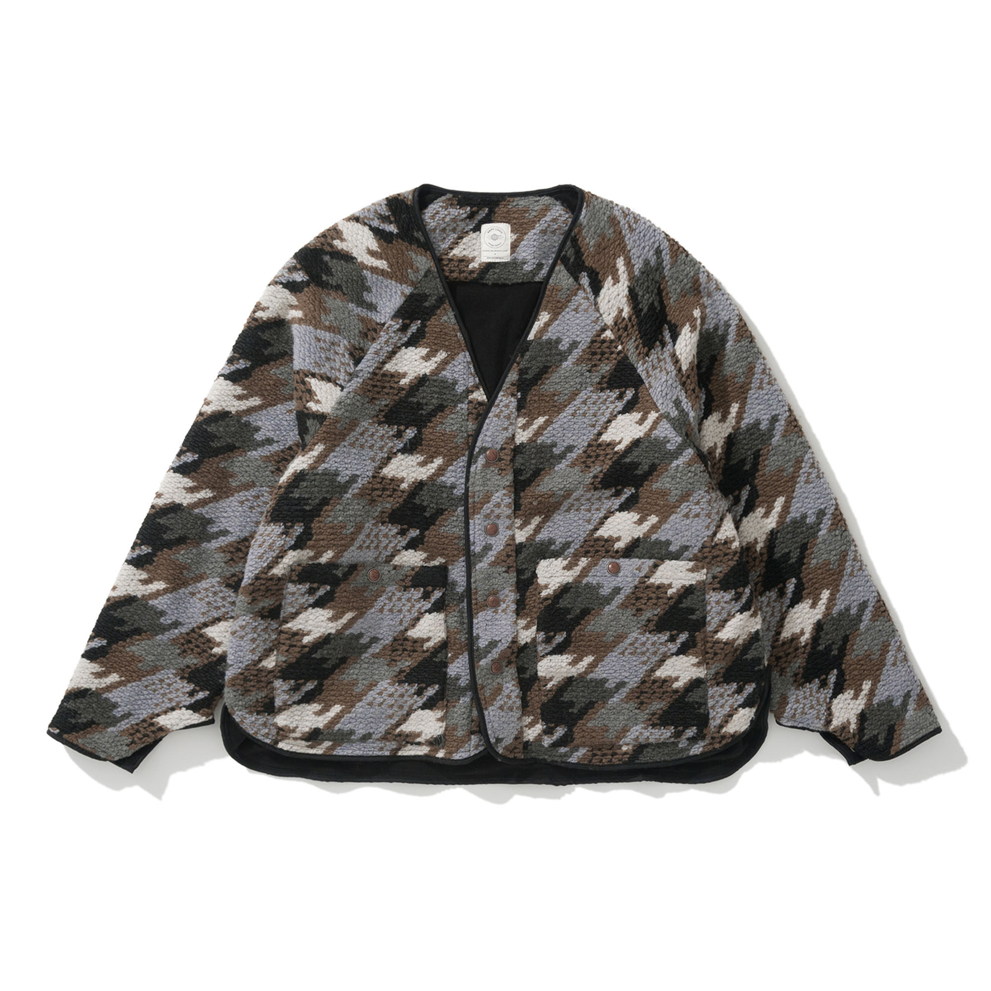 Army Logic 24FW 秋冬宽松外套男复古民族风V领小众个性开衫上衣