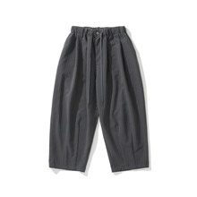 Army Logic 25FW 秋冬复古条纹抽绳宽松休闲阔腿裤