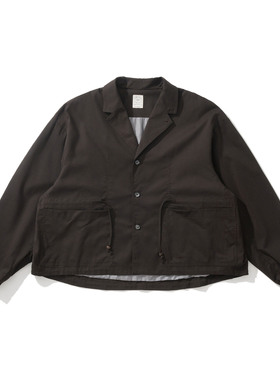 Army Logic 25FW 秋冬黑色纯色百搭宽松上衣外套