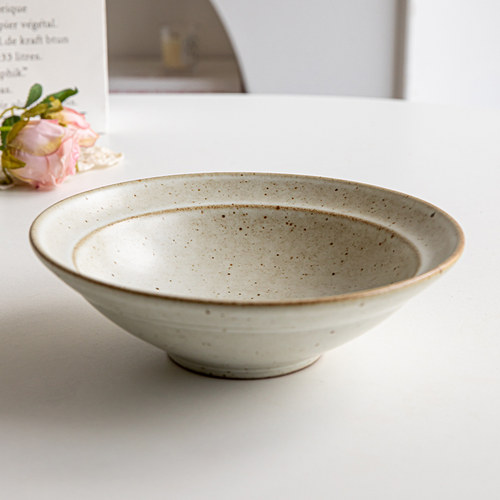 芦苇复古美感粗陶草帽菜碗