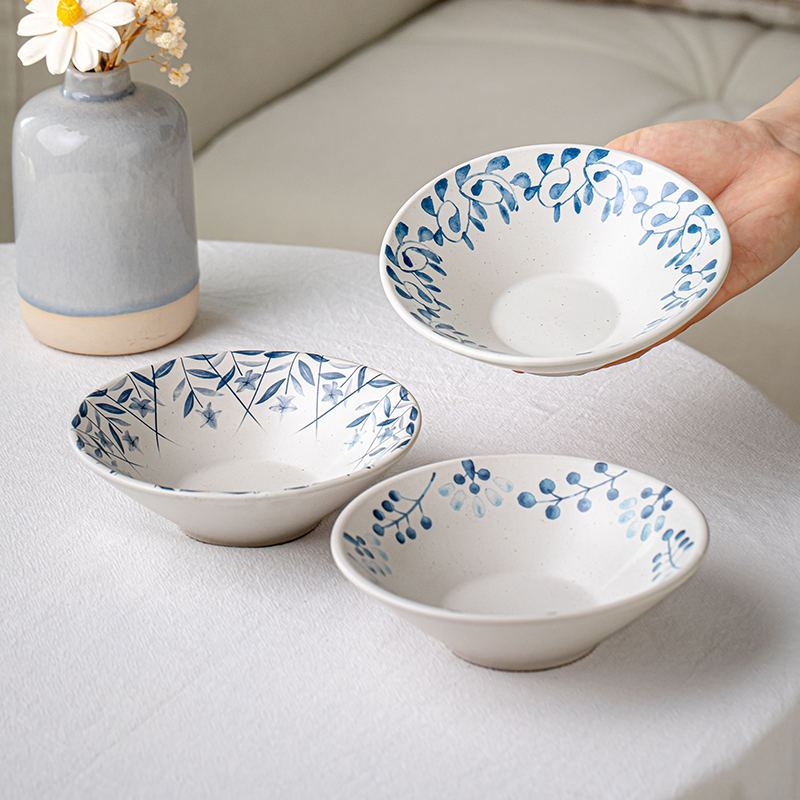 5英寸陶瓷斗笠碗轻奢甜品碗