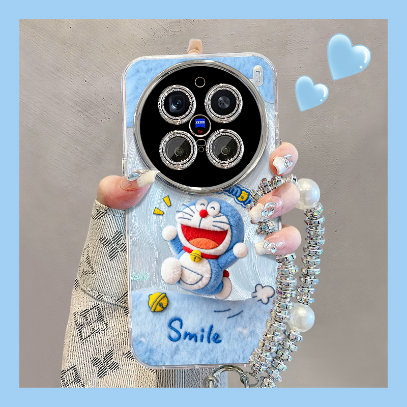 适用x300羽纱壳可爱哆啦手机壳