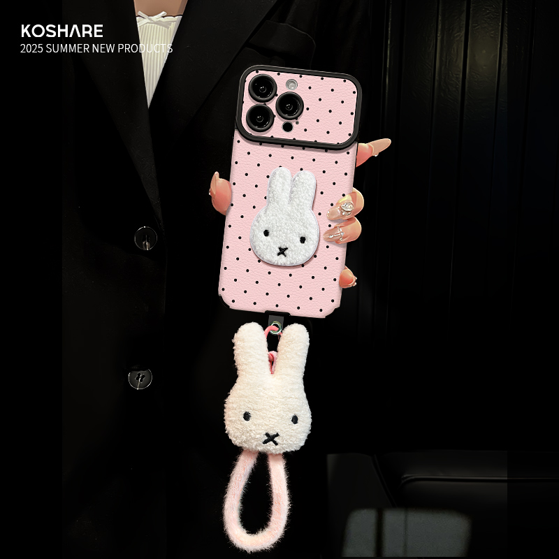 适用reno14大视窗波点兔子手机壳