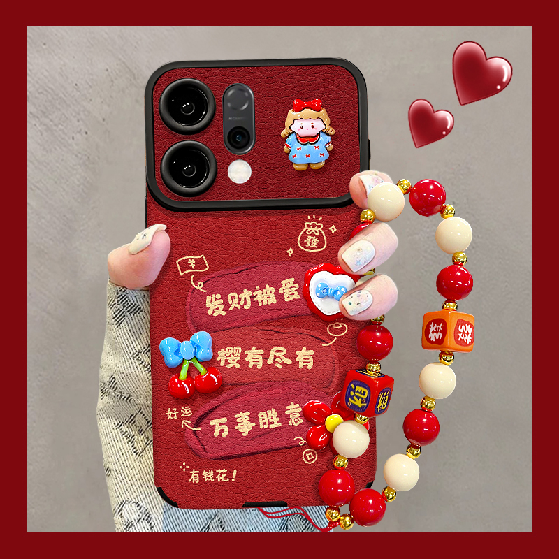 适用reno14大视窗发财被爱手机壳