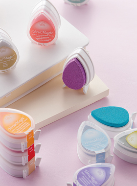 月猫GD水滴印台日本Tsukineko进口多用纸用橡皮章艺术印泥Versa Magic