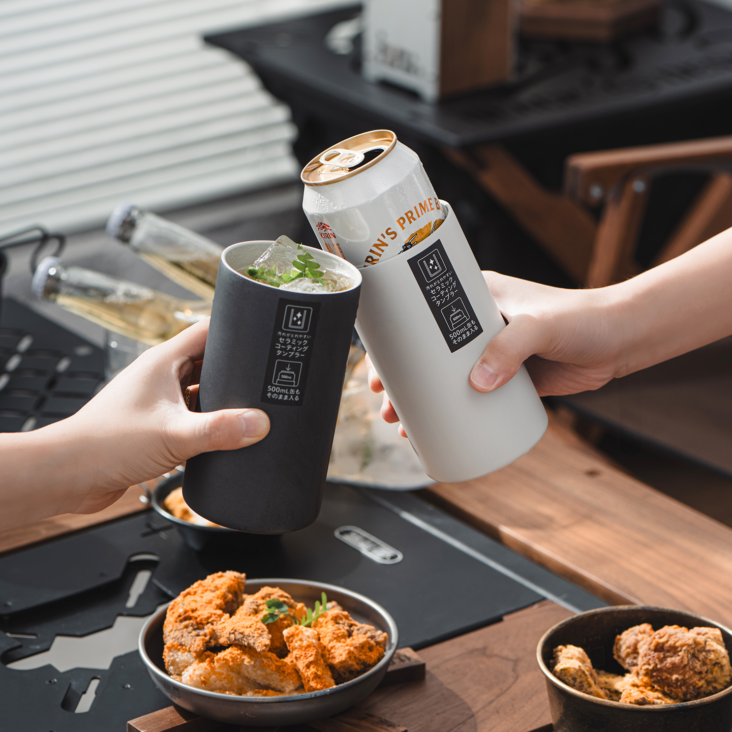 ASVEL日本真空保冷啤酒杯户外露营保温杯宽口马克杯可乐杯冰饮杯