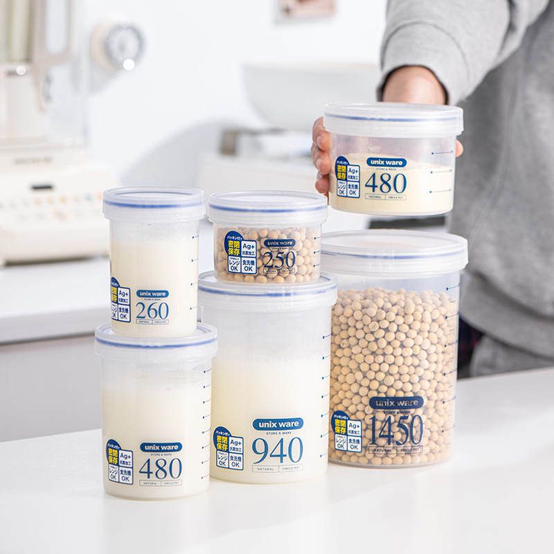 日本抗菌可微波密封牛奶杯