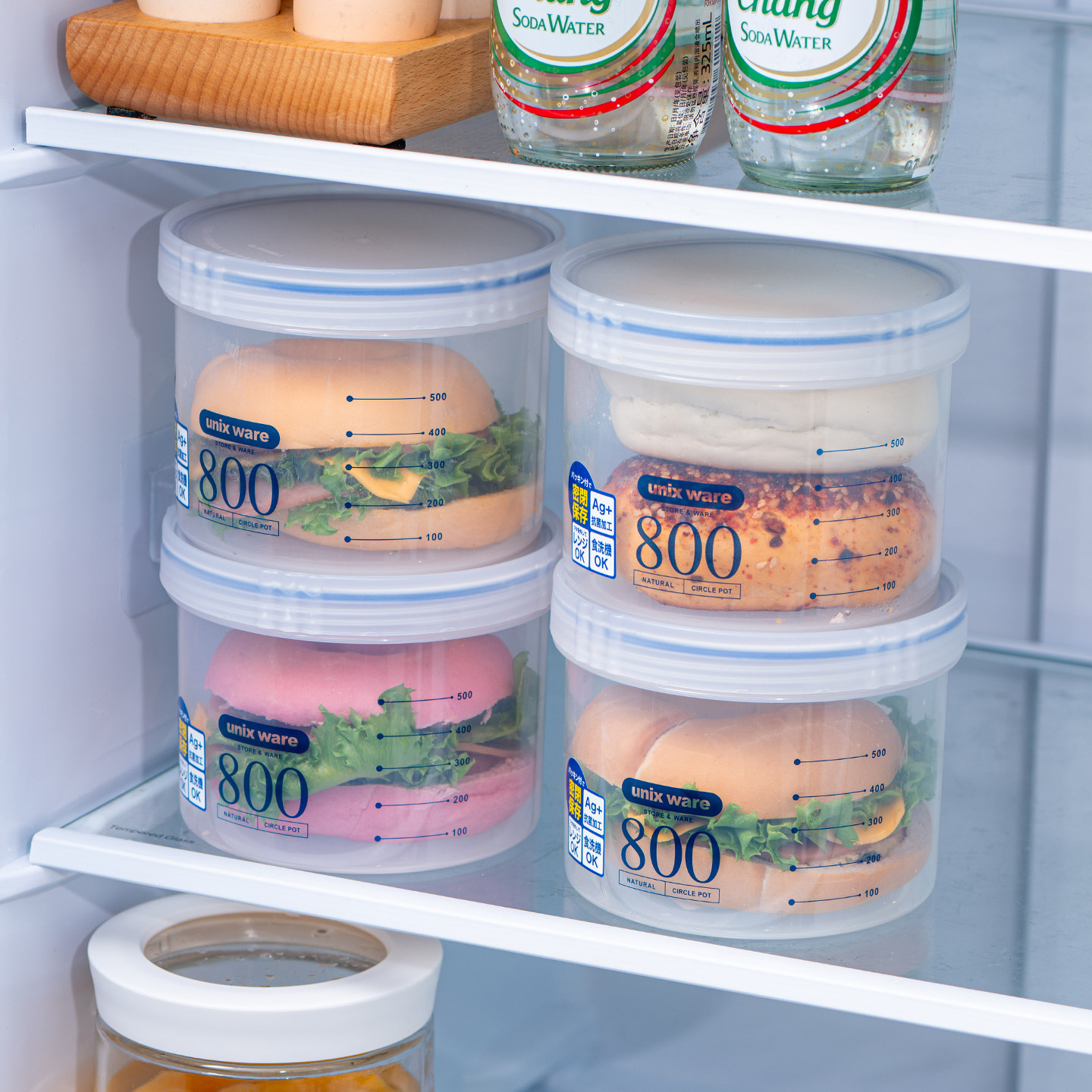 ASVEL食品级抗菌贝果专用保鲜罐图片
