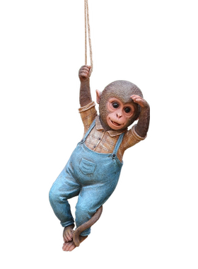 花园庭院仿真树脂挂件动物猴子