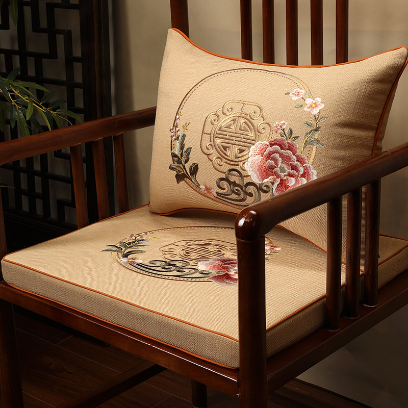 中式乳胶坐垫椅子垫圈椅餐椅垫实木沙发座垫太师椅茶桌?椅垫子