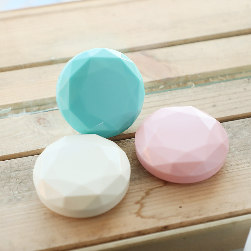 隐形眼镜盒ins潮 个性隐按压式带镜子小巧简约创意迷你便携单个装